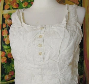 EWA I WALLA linen top with lacing S(M) - Bild 1 von 13