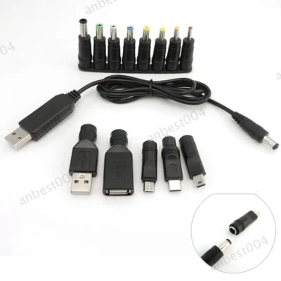 USB 5V to DC 9V 12V Micro USB Mini 5pin Type C male Power Boost Step UP Module - Image 1 of 4