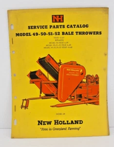 NEW HOLLAND Service Parts Catalog Model 49-50-51-52 Bale Throwers - Picture 1 of 5