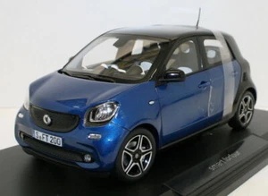 Norev 1/18 Diecast 183435 - 2015 Smart ForFour - Black & Blue - Picture 1 of 6
