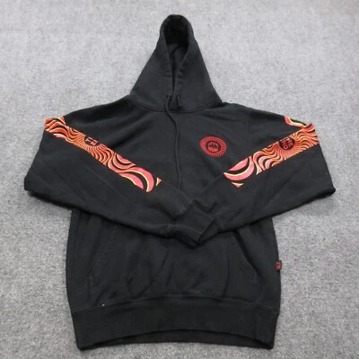 Moletom Spitfire com capuz masculino XS preto gráfico skate grunge anos 90 Y2K redemoinho - Imagem 1 de 4