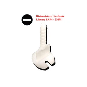 (100 Pz) Livellatori Lineari Per Pavimento Fuga: 2mm - Distanziatori Livellanti - Foto 1 di 1