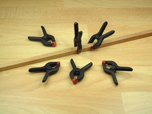 Expo 71016 - 6pcs Modellers Micro Plastic Spring Clamps Adjustable Jaws -1stPost - Picture 1 of 9
