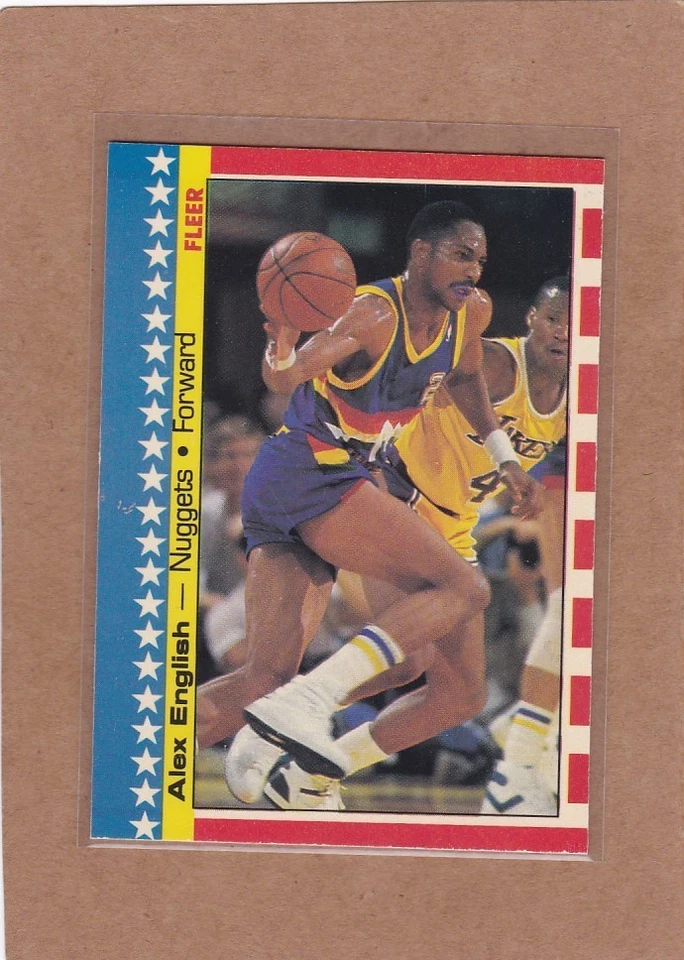 1987-88 PEGATINA DE BALONCESTO FLEER ALEX INGLÉS #11 PEPITAS EXCELENTE *A40263 Foto 1 de 1