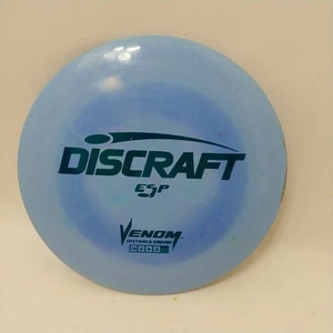 Used Discraft ESP VENOM Blue 171g Disc Golf Distance Driver no ink Bomber! - Picture 1 of 7