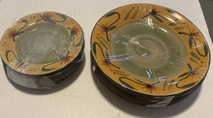 Pier 1 Elizabeth Steingut Speiseteller 5er Set & 8" Salatteller 6er Set - Bild 1 von 6