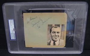 ED SULLIVAN 1901-1974 handsignierte Albumseite PSA/DNA Authentic Auto Slabbed - Bild 1 von 4