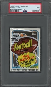 1988 Topps Football Cello Pack Kevin Greene Rookie Top LA Rams PSA 9 MINT 0667 - Bild 1 von 2