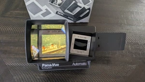 🎞️ Vintage PANA-VUE Automatic Lighted 2x2 Slide Viewer w/Box & Slides - Works! - Picture 1 of 8