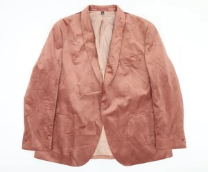 Marks and Spencer Men's Pink Polyester Blazer Jacket 48R - Picture 1 of 12