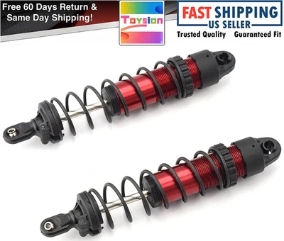 Amortiguadores y resortes traseros de aluminio rojo GT-Maxx para trineo Traxxas 95096-4 Foto 1 de 4