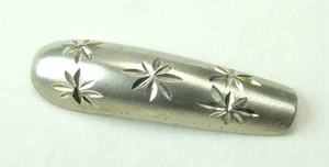 Fingernail 5 Stars Design Diamond Cut Sterling Silver - Picture 1 of 2