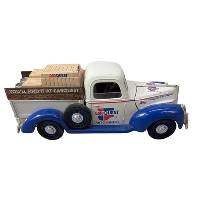 1940 Car Quest Ford Pickup 1:24 Die Cast Metal Limited Edition Dodge Tanker 7" - Image 1 of 4
