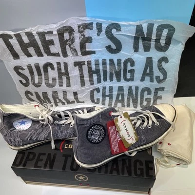 DE COLECCIÓN 2007 CONVERSE RAMONES PROJECT ROJO TOPS alto con etiquetas, bolsa, papel t, caja Foto 1 de 4