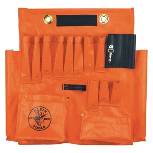 KLEIN TOOLS 51829M Tool Apron,Orange,Vinyl 36K970 - Picture 1 of 1