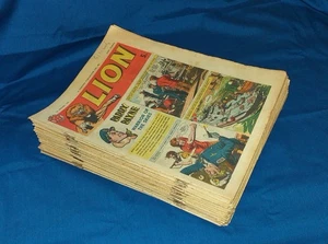 Sammlung von 45 Löwen Comics von 1963 teilweise in Folge sehr guter Zustand - Bild 1 von 12