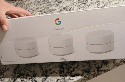 Google WiFi Mesh Router AC1200 - 3 Pack - White (BRAND NEW) - Image 1 of 4