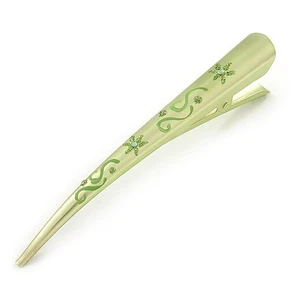 Clip per becco per capelli verde chiaro/concord clip in metallo - 13 cm di diametro - Foto 1 di 5