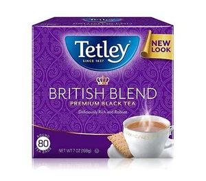 Tetley British Blend Premium Black Tea, Rainforest Alliance Certified, 80 Bags - Picture 1 of 1