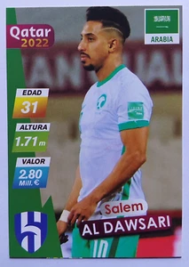 QATAR 2022 EC CARD #L01 SALEM AL-DAWSARI FIFA WORLD CUP America Peru Edition - Picture 1 of 2