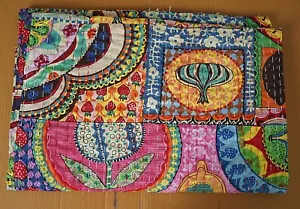 kantha floral quilt homemade quilts blanket throw modern Quilts For Sale - Picture 1 of 5