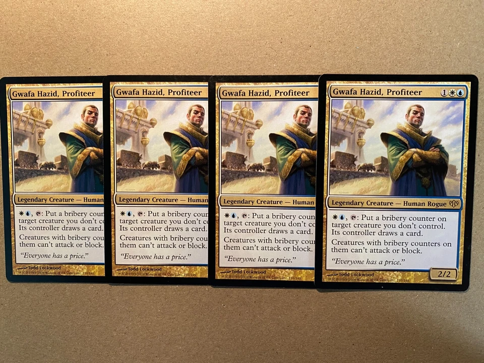 MTG 4x Gwafa Hazid, Profiteer Conflux Modern Magic the Gathering Card x4 NM - Image 1 of 1