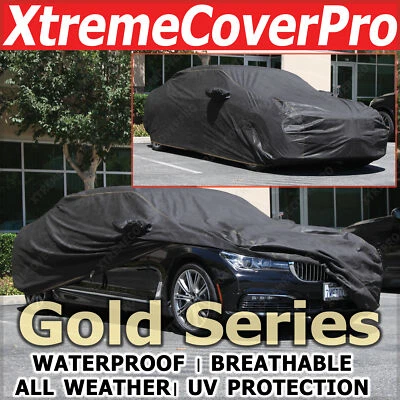 BMW 740I 750I M760I B7 2020 2021 2022 CUBIERTA DE COCHE IMPERMEABLE CON BOLSILLO ESPEJO NEGRO Foto 1 de 4