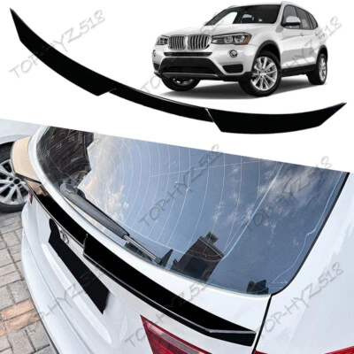 Alerón de puerta trasera negro brillante para BMW X3 F25 2011-2017 1 pieza Foto 1 de 4