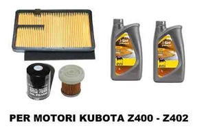 KIT TAGLIANDO COMPLETO AIXAM MINAUTO KUBOTA Z400-402 FILTRI E OLIO MOTORE 10W30 - Foto 1 di 1