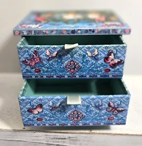 PUNCH STUDIOS ADORABLE FROGGY PRINTED TRINKET /SOAP BOX W/DRAWERS - Picture 1 of 5