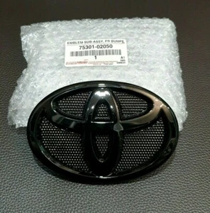 NEW TOYOTA BLACK PIANO 14CM LOGO EMBLEM BADGE FOR GRILLE TOYOTA COROLLA  ALTIS - Bild 1 von 8