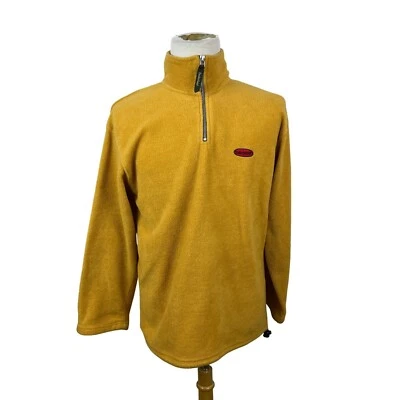 Suéter masculino Timberland mostarda meio zíper tamanho XL - Imagem 1 de 4