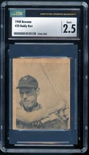 BUDDY KERR 1948 Bowman #20 SP New York Giants Rookie RC CSG 2.5 Good+