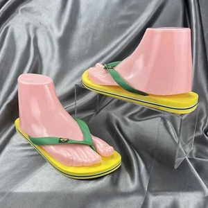 Ipanema Classic Brasil II Flip Flops Men's US 8.5 EU 41/42 Yellow Green Flag NEW - Picture 1 of 15
