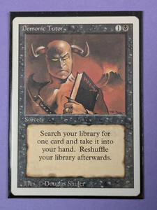 MTG Magic The Gathering: Revised Edition: Demonic Tutor Uncommon - NM - Picture 1 of 4