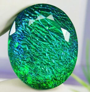 104.30 Ct Natural Monarch Fire Opal Doublet Oval Cut Loose Gemstone Certified - Picture 1 of 12