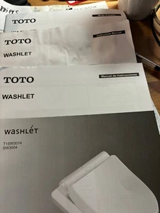 TOTO Washlet Instruction Manuals(3) T1SW3014/SW3004:English,French&Spanish - Picture 1 of 2
