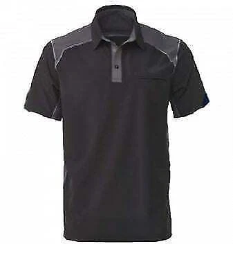 Simpson Safety 39018MG Sonoma Polo Medium Black/Gray