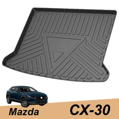Car Trunk Mat Cargo Liner Tray TPO Rubber All Weather For Mazda CX-30 2020-2023 Foto 1 de 4