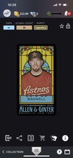 Topps MLB Bunt '21 Allen & Ginter Mini Stained Glass Jeff Bagwell 33cc LEGENDARY