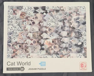 Cat World Jigsaw Puzzle 1000 Pieces 70cm x 50cm New & Sealed - Picture 1 of 9