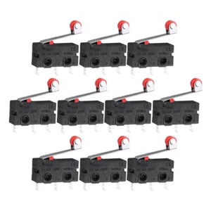 10Pcs Micro Limit Switches Roller Lever Arm Hinge Momentary Push Button - Picture 1 of 10