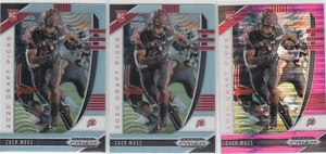 (3) 2020 Zack Moss Prizm Draft SILVER PINK HOLO ROOKIE Parallel Lot #139 - Utah - Picture 1 of 1