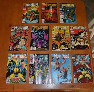 LOT A 11 WOLVERINE COMIC BOOKS LOT FOR COLLEGE BOOKS / UNTERRICHT - READ BUT LOVED - Bild 1 von 12