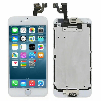 For iPhone 6 LCD Complete Touch Screen Replacement Digitizer Home Button +Camera - Image 1 of 4
