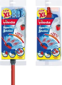 Vileda XL SuperMocio Mop 3 Action Extra Refill Microfibre Replacement Head - Picture 1 of 3
