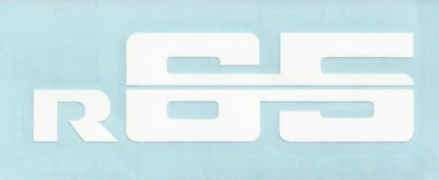 Aufkleber / Emblem für BMW R 65 ; R65 auf Batterieabdeckung o. Seitendeckel neu - Bild 1 von 2