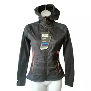 Silvini Women's Divera Hooded Cycling Sweatshirt Reflective Black Jacket Size XL - Picture 1 of 12