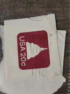 US Stamped Envelope 20c Used - #B738 - Picture 1 of 2