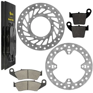 Front Rear Brake Disc Rotor W/ Pad For Honda CRF250R CRF250X 2004 2005 2006 2007 - Picture 1 of 9